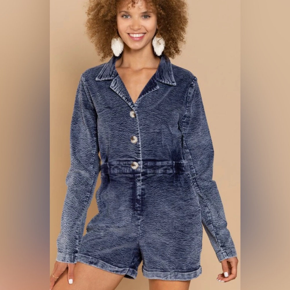 NEW Pol Riley Corduroy Romper - Picture 3 of 5